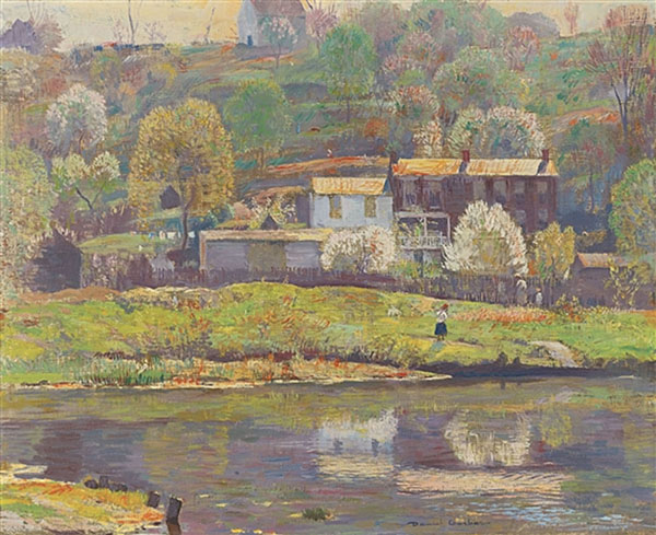 Springtime Lambertville by Daniel Garber | Oil Painting Reproduction