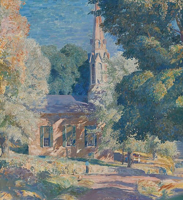 Stockton Church by Daniel Garber | Oil Painting Reproduction