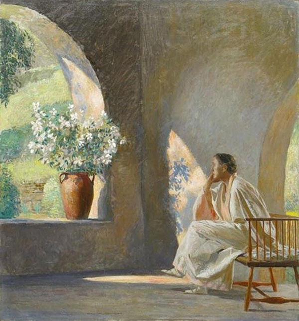 The Oriole Meditation by Daniel Garber | Oil Painting Reproduction