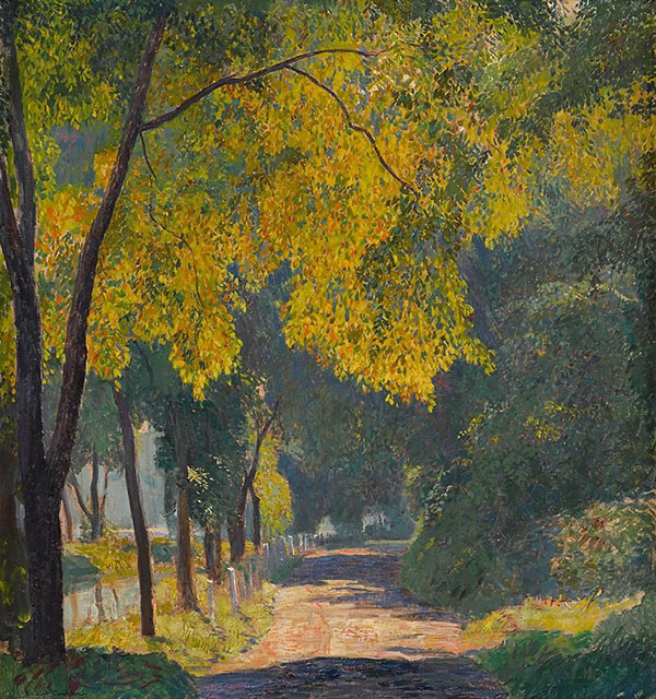 The River Road 1940 by Daniel Garber | Oil Painting Reproduction