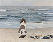 A Dog on the Beach By Niels Pedersen Mols