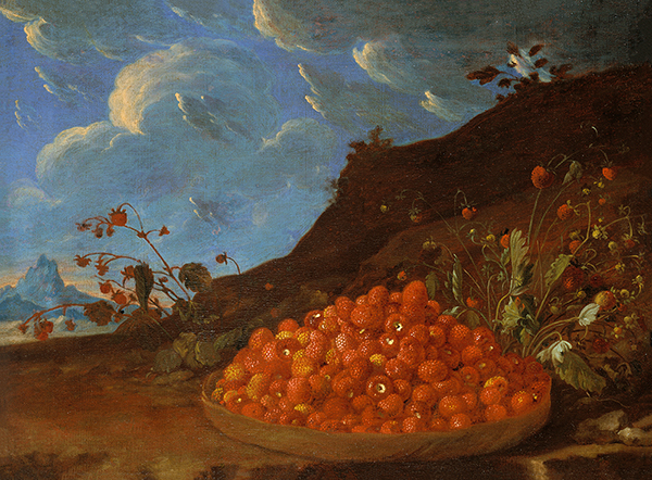 Basket of Wild Strawberries by Luis Melendez | Oil Painting Reproduction