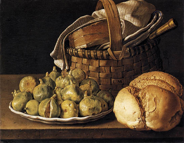 Still Life with Figs by Luis Melendez | Oil Painting Reproduction