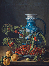 Still Life with Fruit and Jug By Luis Melendez