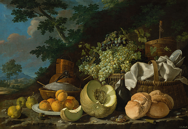 The Afternoon Meal by Luis Melendez | Oil Painting Reproduction