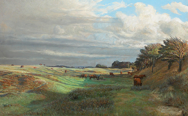 An Autumn Day near Rorvig | Oil Painting Reproduction