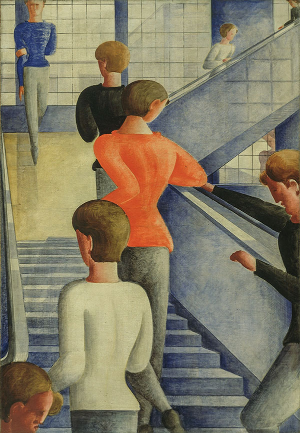 The Bauhaus Staircase by Oskar Schlemmer | Oil Painting Reproduction