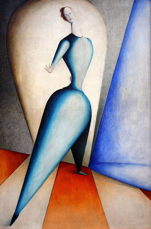 The Danceress Gesture by Oskar Schlemmer | Oil Painting Reproduction