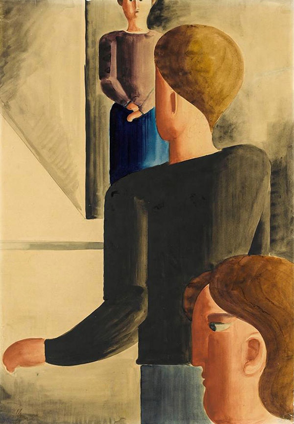 Three Figures in the Room 1928 | Oil Painting Reproduction