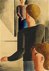 Three Figures in the Room 1928 By Oskar Schlemmer