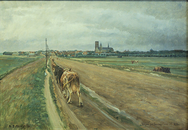 Ribe Set Fra Vejen Til Sonderjylland | Oil Painting Reproduction