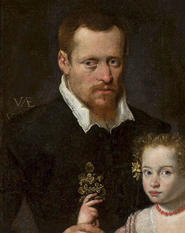 Portrait of a Man with his Daughter | Oil Painting Reproduction