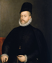 Portrait of Philip II of Spain By Sofonisba Anguissola