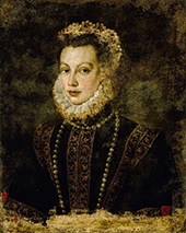 Portrait of Queen Elisabeth of Spain By Sofonisba Anguissola