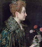 Profile Portrait of a Young Woman By Sofonisba Anguissola