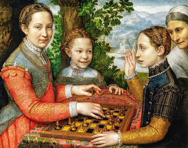 The Chess Game by Sofonisba Anguissola | Oil Painting Reproduction