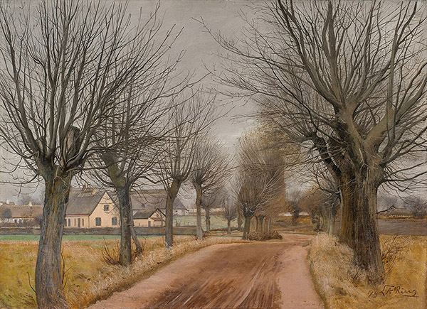 A Road Near Vinderod Zealand | Oil Painting Reproduction