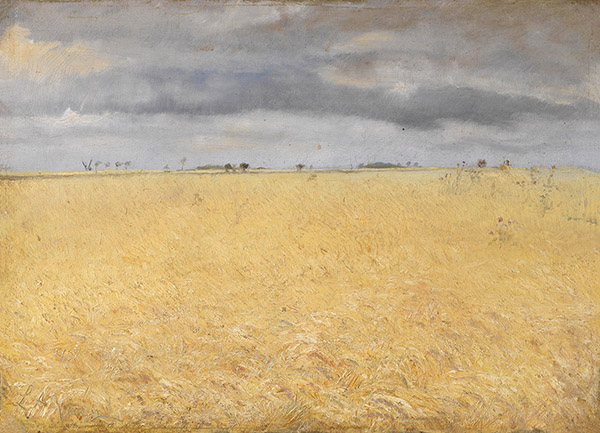 A Rye Field Near Ring Village | Oil Painting Reproduction