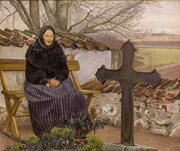 At the Cemetery in Flong | Oil Painting Reproduction