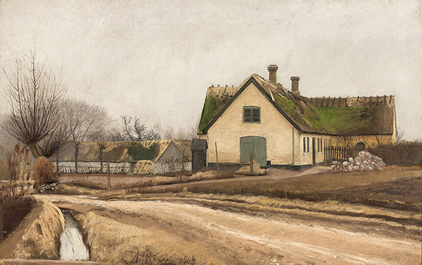 Country Road Scene from Baldersbrnde Graavejrn | Oil Painting Reproduction