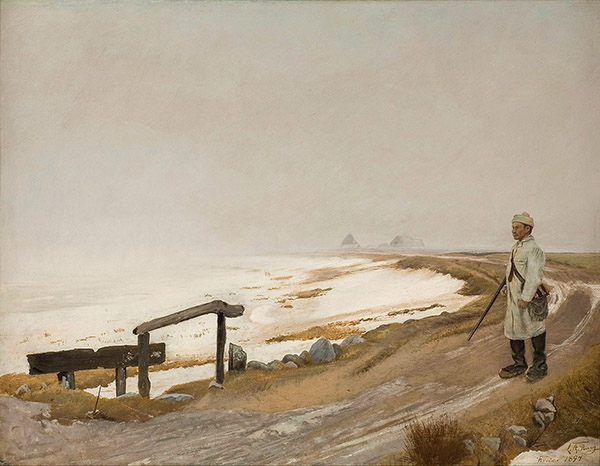 Foggy Winter's Day Karrebaeksminde | Oil Painting Reproduction