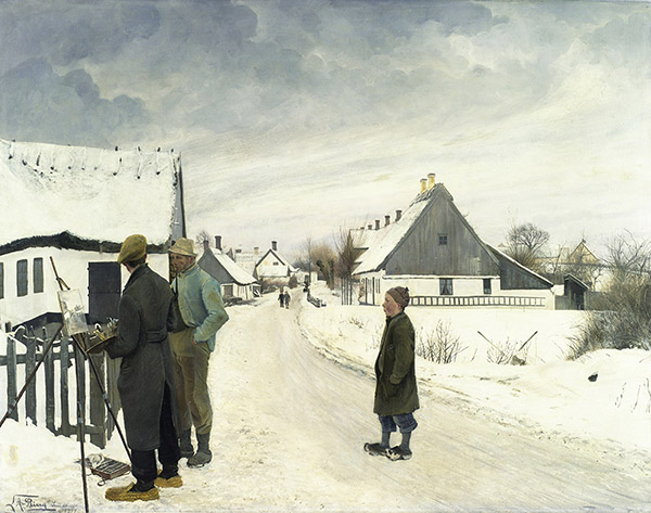 The Painter in the Village | Oil Painting Reproduction