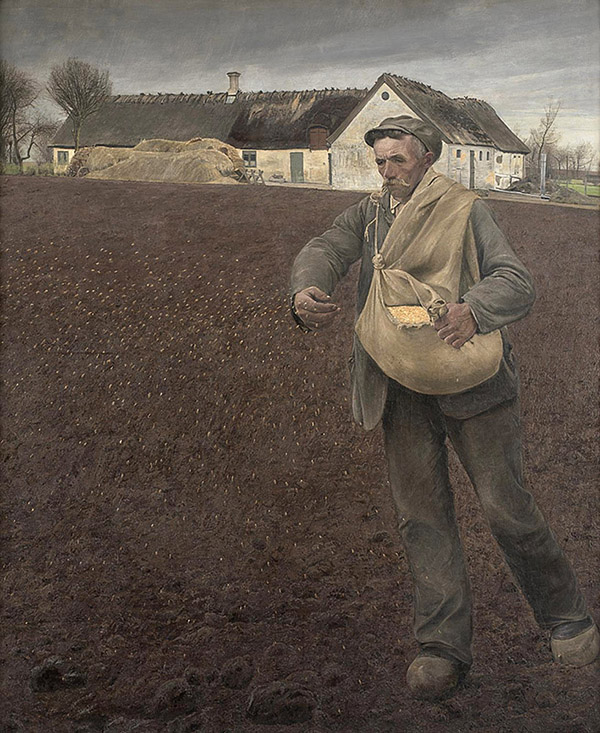 The Sower by Laurits Andersen Ring | Oil Painting Reproduction