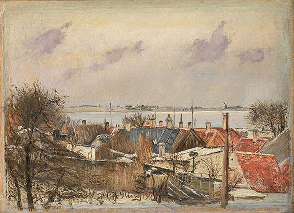 View From Roskilde Towards the Fjord | Oil Painting Reproduction