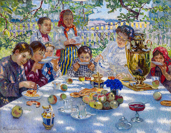 Birthday Teacher by Nikolay Bogdanov Belsky | Oil Painting Reproduction