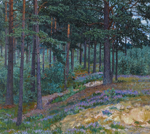 Bluebells by Nikolay Bogdanov Belsky | Oil Painting Reproduction