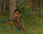 Boy in a Forest By Nikolay Bogdanov Belsky