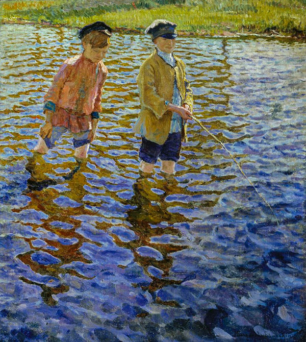 Boys 1910 by Nikolay Bogdanov Belsky | Oil Painting Reproduction