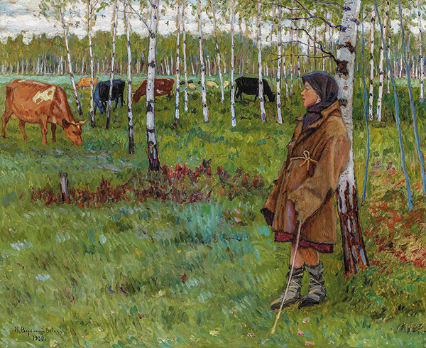 Daydreaming Among the Birches | Oil Painting Reproduction