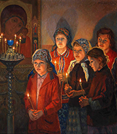 In the Church By Nikolay Bogdanov Belsky