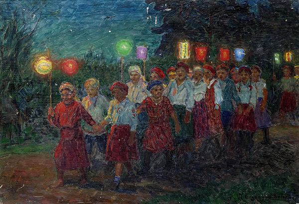 Procession with Lanterns | Oil Painting Reproduction