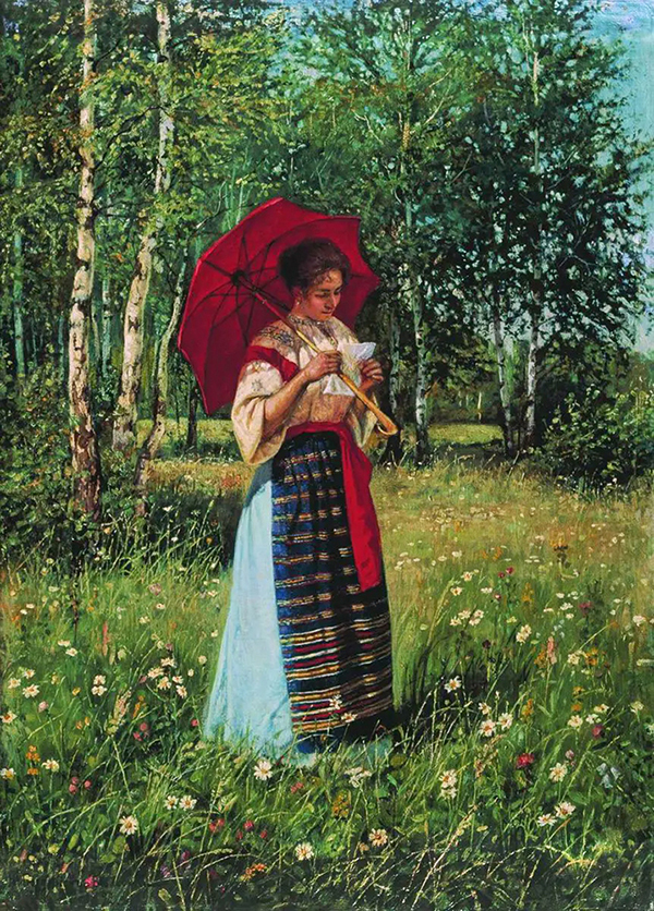 Reading the Letter by Nikolay Bogdanov Belsky | Oil Painting Reproduction