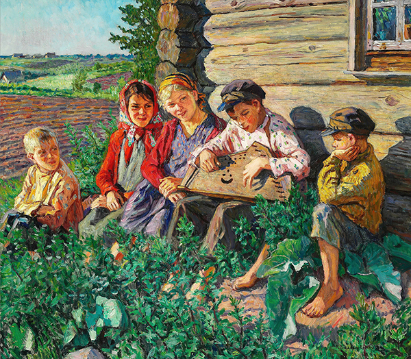 Summer Day by Nikolay Bogdanov Belsky | Oil Painting Reproduction