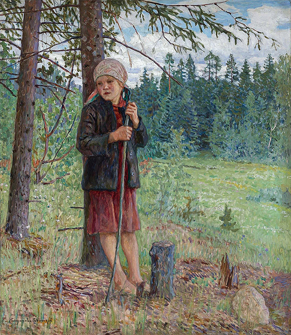 The Girl in the Forest | Oil Painting Reproduction