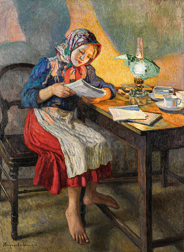 The Schoolgirl by Nikolay Bogdanov Belsky | Oil Painting Reproduction