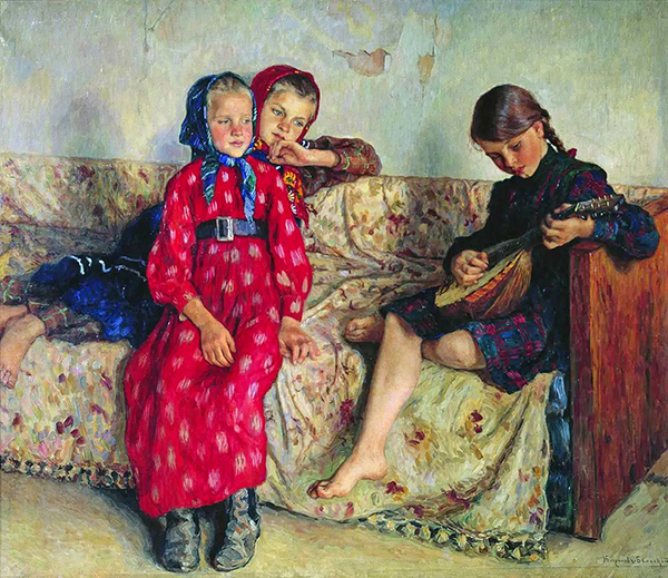 Village Friends by Nikolay Bogdanov Belsky | Oil Painting Reproduction