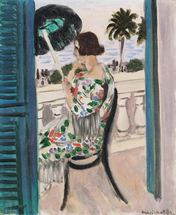 Woman Holding Umbrella 1919 by Henri Matisse | Oil Painting Reproduction