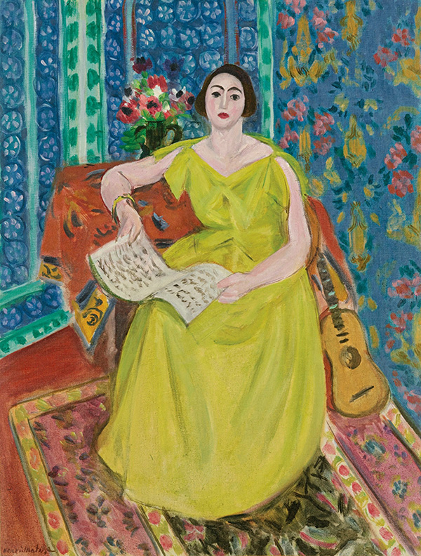 Woman in Yellow 1923 by Henri Matisse | Oil Painting Reproduction