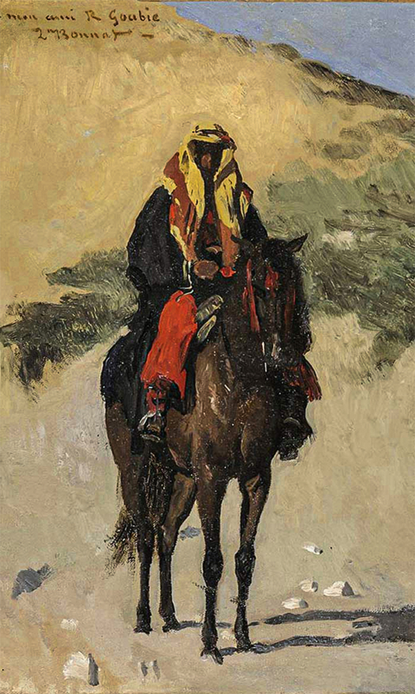 Arabian Horseman by Leon Bonnat | Oil Painting Reproduction