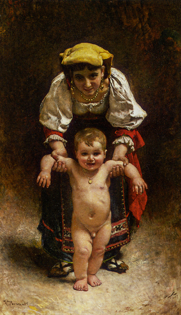 First Steps by Leon Bonnat | Oil Painting Reproduction