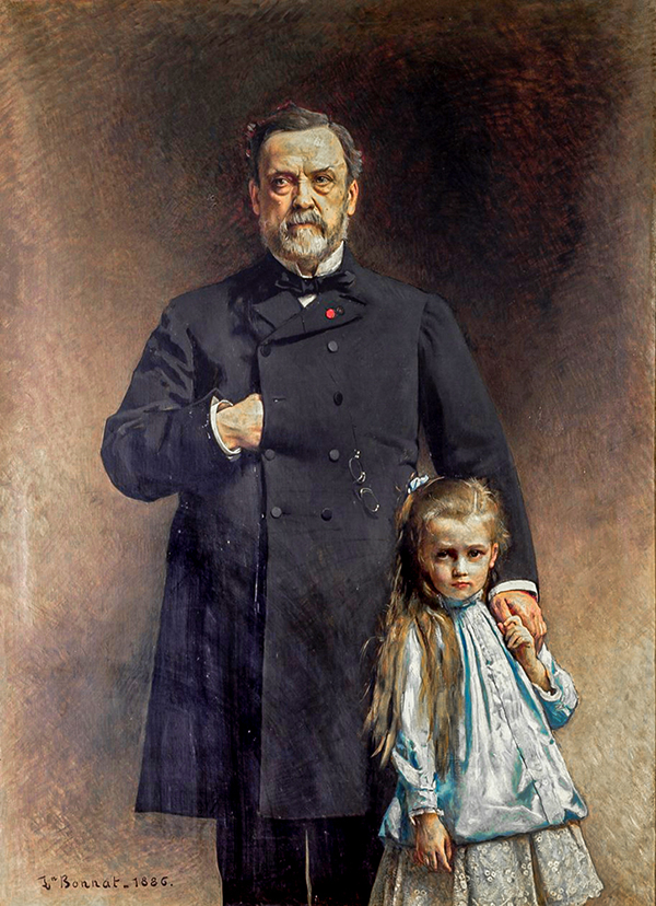 Louis Pasteur and His Grand Daughter Camille Vallery Radot | Oil Painting Reproduction