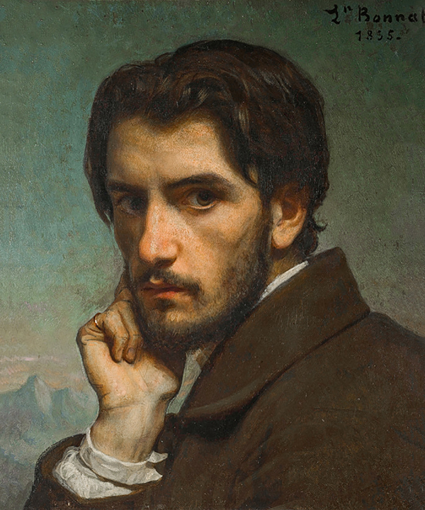 Self Portrait 1855 by Leon Bonnat | Oil Painting Reproduction