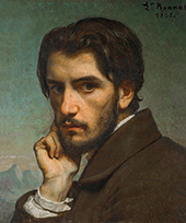 Self Portrait 1855 By Leon Bonnat