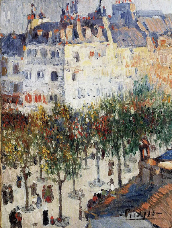 The Boulevard De Clichy 1901 by Pablo Picasso | Oil Painting Reproduction