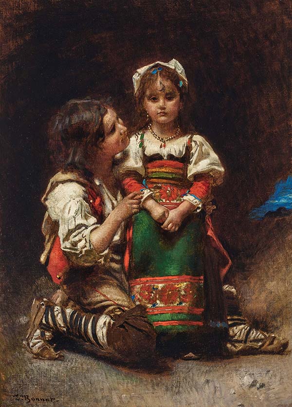 Don't Cry by Leon Bonnat | Oil Painting Reproduction