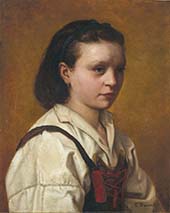 The Young Italian Girl By Leon Bonnat